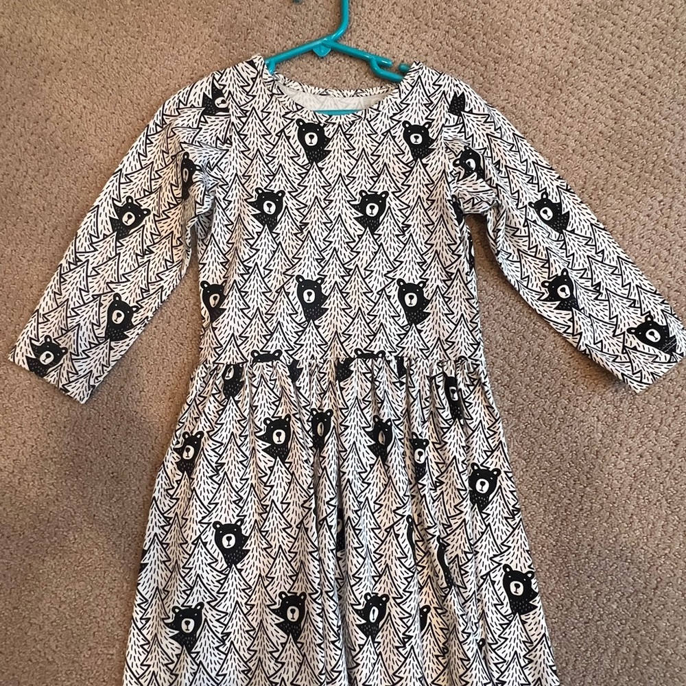 Adorable Black and White Kids Dress